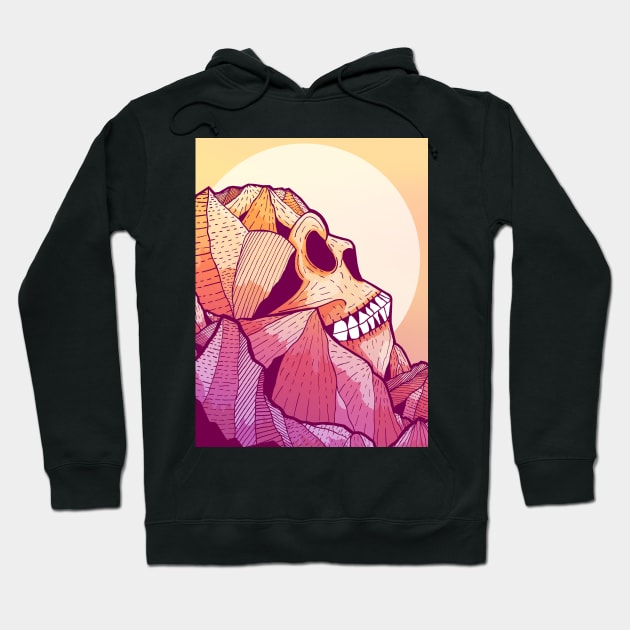 Skull Mountain Hoodie by Swadeillustrations